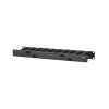 APC NetShelter Cable Management, Horizontal Cable Manager, 1U, Single Side with Cover, Black, 483 x 44 x 110 mm