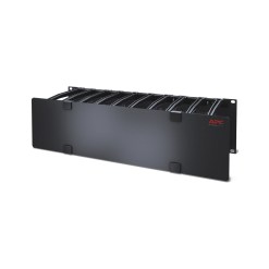 APC NetShelter Cable Management, Horizontal Cable Manager, 3U, Single Side with Cover, 482.6 x 133.35 x 165.1 mm