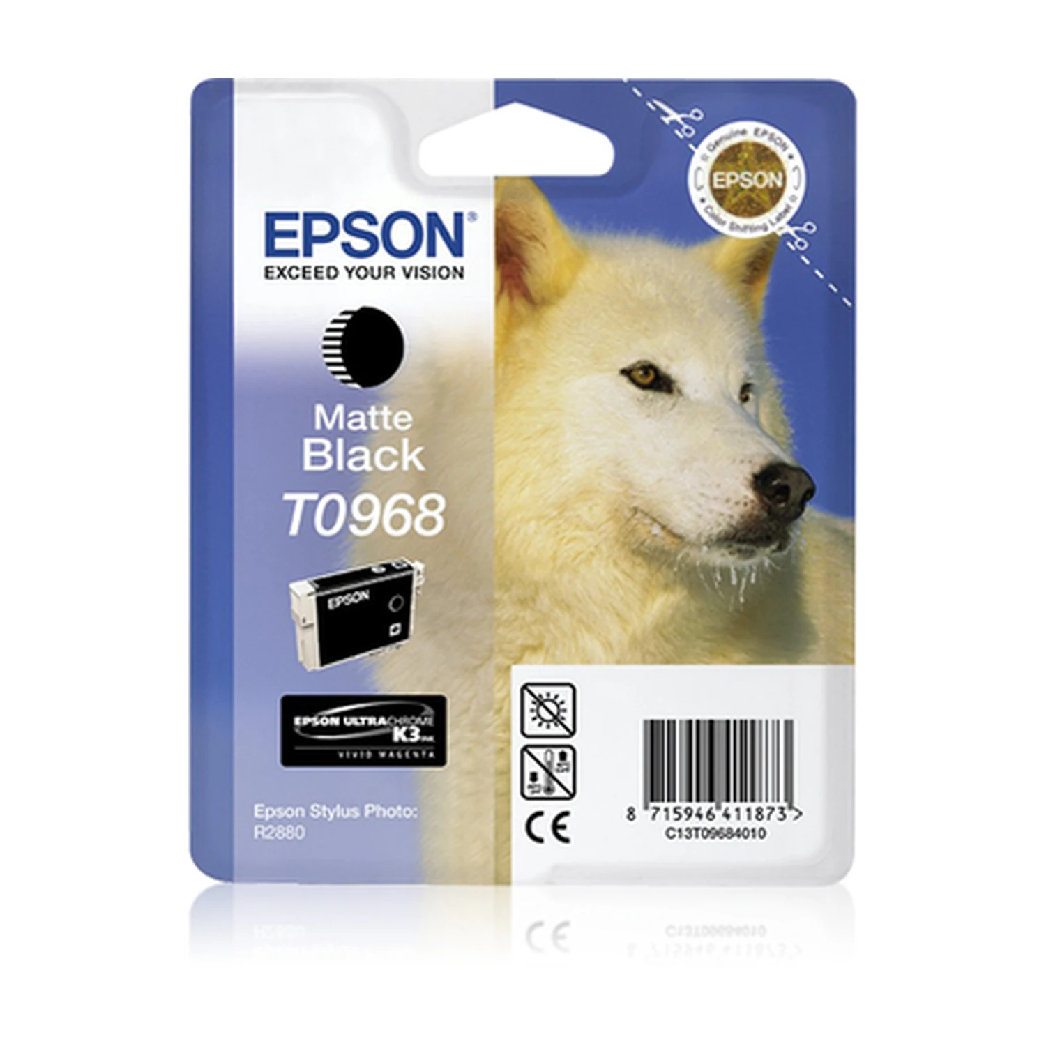 Epson T0968 ink cartridge 1 pc(s) Original Standard Yield Black