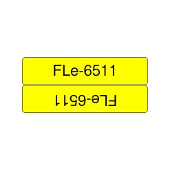 Brother FLE-6511 label-making tape Black on yellow