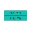Brother FLE-7511 label-making tape Black on green