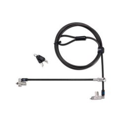 Kensington Slim N17 2.0 Keyed Dual Head Laptop Lock for Wedge-Shaped Slots - Like Keyed