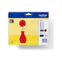 Brother LC121VALBP ink cartridge 4 pc(s) Original Black, Cyan, Magenta, Yellow