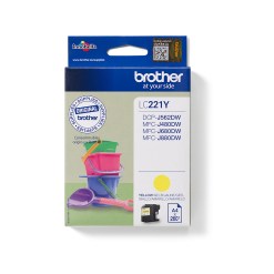 Brother LC221Y ink cartridge 1 pc(s) Original Yellow