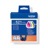 Brother LC521VAL Genuine Ink Cartridge Value Pack