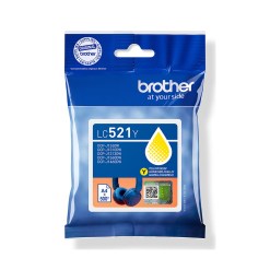 Brother LC521Y Genuine Ink Cartridge - Yellow