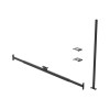 Ergonomic Solutions Ltd Ergonomic Solutions SpacePole Digital Signage Indoor adjustable window mount (1510 mm to 2300mm)