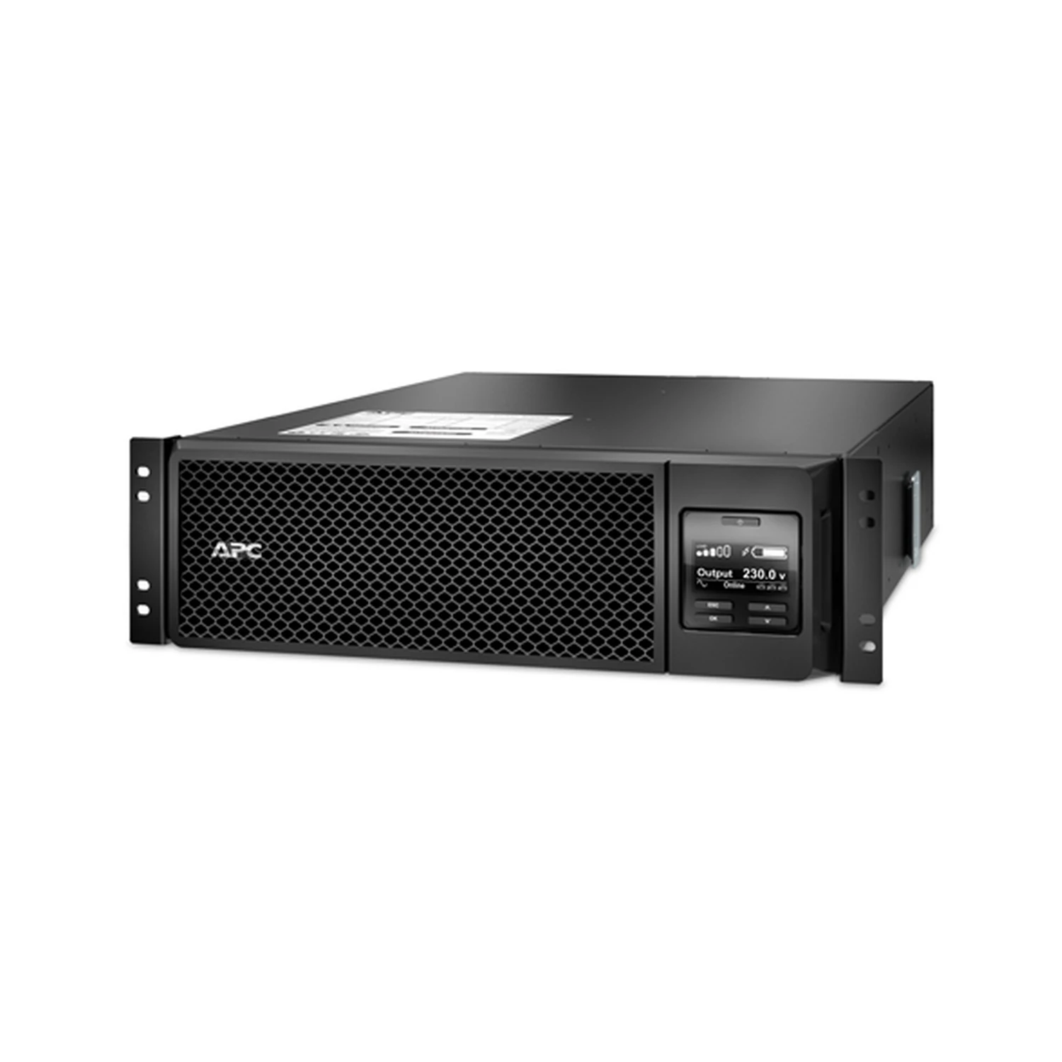 APC Smart-UPS On-Line, 5kVA, Rackmount 3U, 230V, 6x C13+4x C19 IEC outlets, Network Card, Extended runtime, W/ rail kit, 6-year warranty