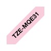 Brother TZEMQE31 label-making tape Black on pink TZe