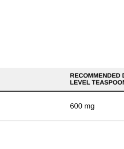 Nutrition table for Calcium Carbonate, Pure Powder - 340 grams