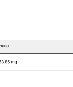 Nutrition table for TMG, Powder - 50 grams