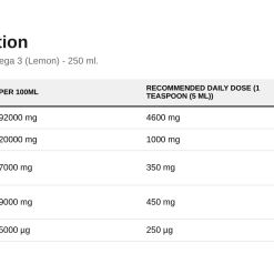 Osavi Norwegian Cod Liver Oil, 1000mg Omega 3 (Lemon) - 250 ml. - image 2