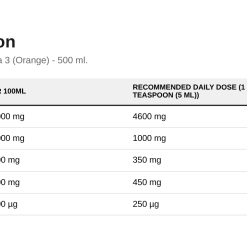 Osavi Norwegian Cod Liver Oil, 1000mg Omega 3 (Orange) - 500 ml. - image 2