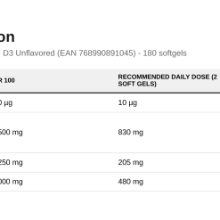 Nordic Naturals Prenatal DHA, 830mg Omega-3 + 400 IU D3 Unflavored (EAN 768990891045) - 180 softgels - image 2