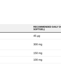 Nutrition table for Women's Heart Complex - 60 softgels