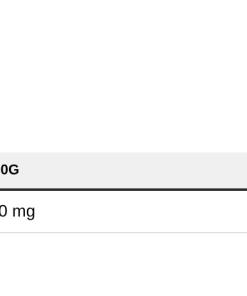 Nutrition table for Caffeine Supreme Pure - 200 grams