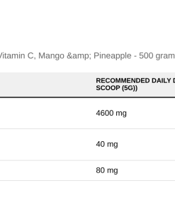 Nutrition table for Marine Collagen & Hyaluronic Acid & Vitamin C, Mango & Pineapple - 5