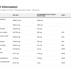 Osavi Collagen Electrolytes Vitality and Sport, Pineapple & Mango - 390 grams - image 2