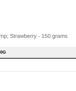 Nutrition table for Collagen Peptides (Hair Skin & Nails), Rhubarb & Strawberry - 150 grams