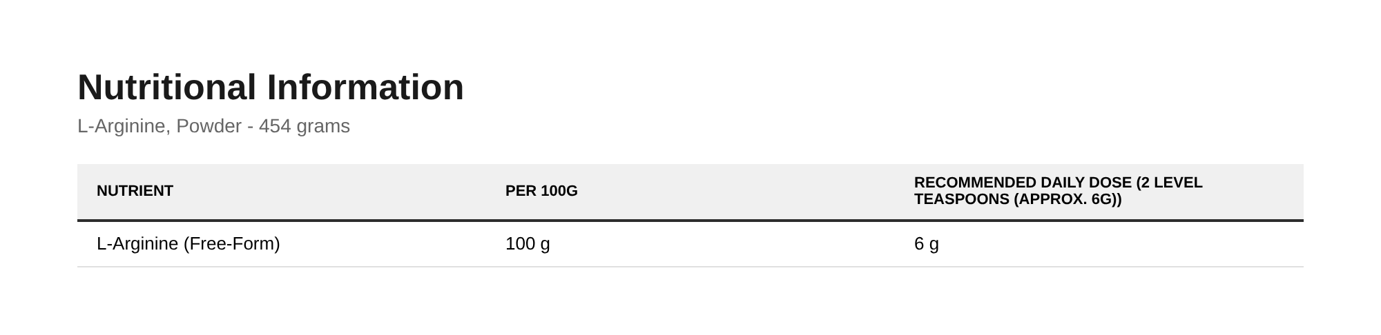 NOW Foods L-Arginine, Powder - 454 grams - image 2