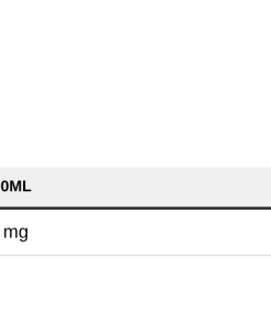 Nutrition table for L-Carnitine 3000, Cherry - 500 ml.
