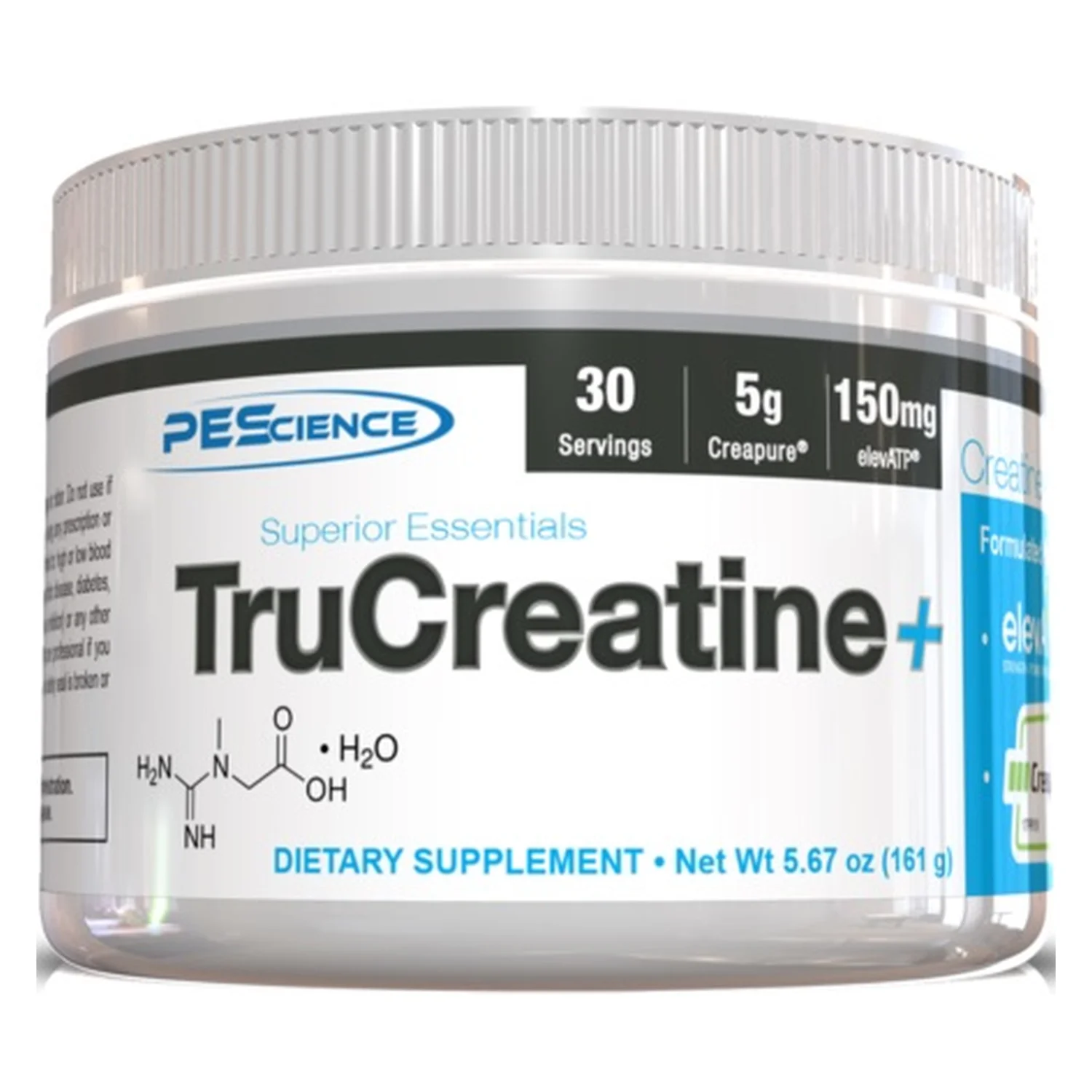 PEScience TruCreatine+ Powder, Unflavored - 161 grams