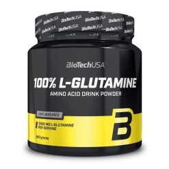 BioTechUSA 100% L-Glutamine, Unflavoured - 240 grams