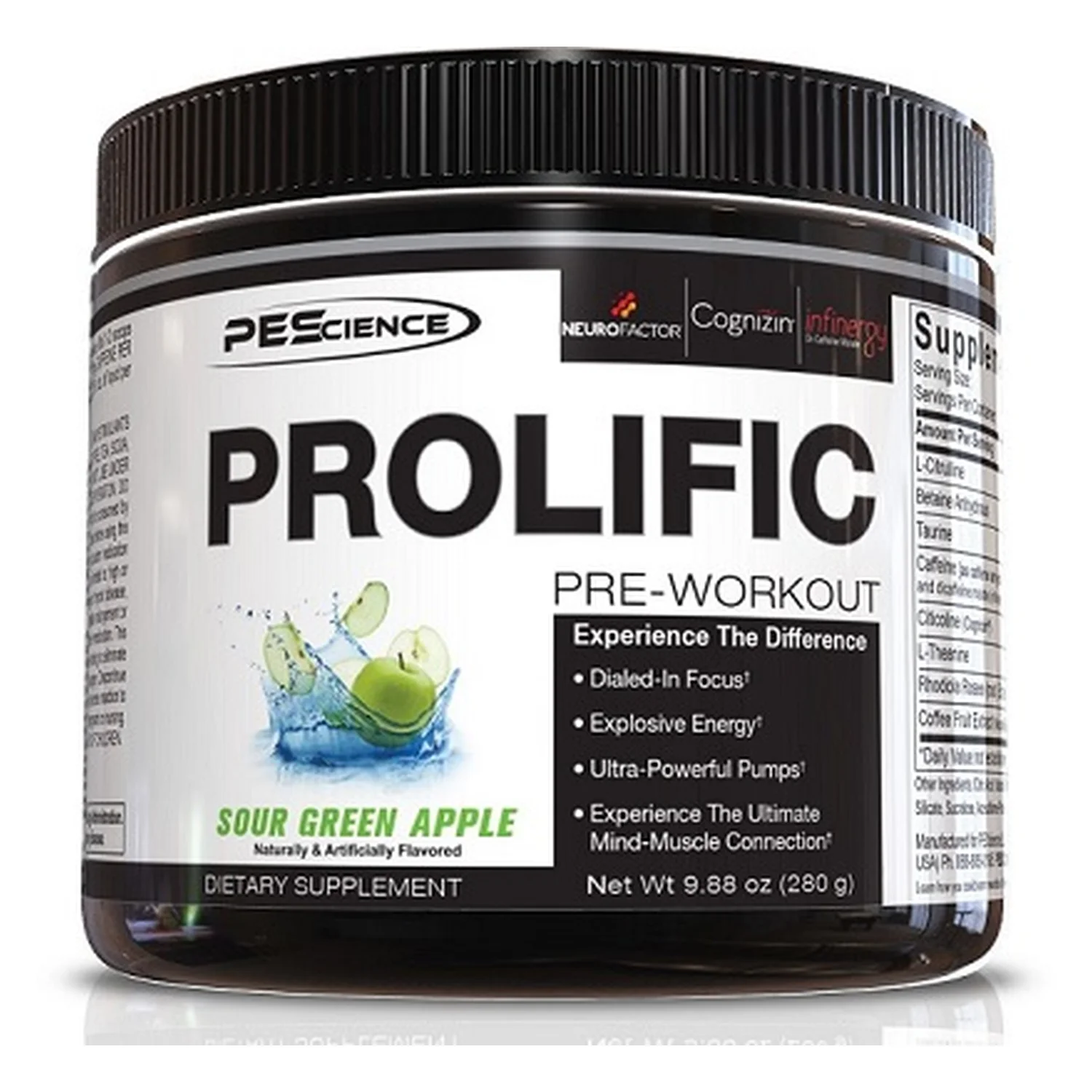 PEScience Prolific, Sour Green Apple - 280 grams