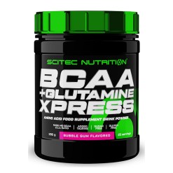 SciTec BCAA + Glutamine XPress, Bubble Gum - 600 grams