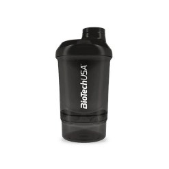 BioTechUSA Wave+ Shaker, Black Smoke - 300 ml. (+ 150 ml.)