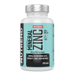 Nutrend Mineral Zinc 100% Chelate, 15mg - 100 vcaps