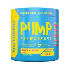 Nutrend Pump Pre-Workout, Tropical Blend - 225 grams