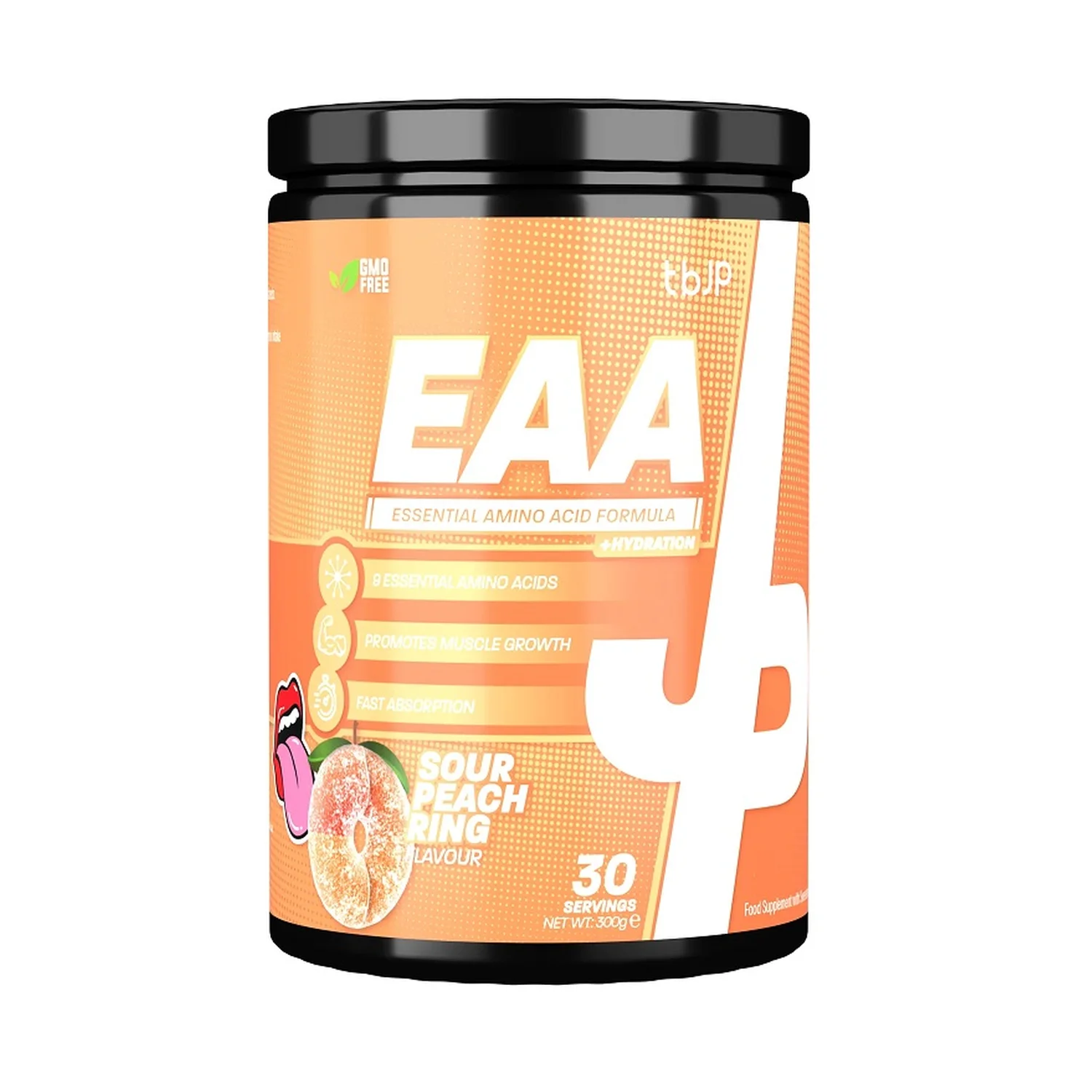 Trained by JP EAA + Hydration, Sour Peach Ring - 300 grams