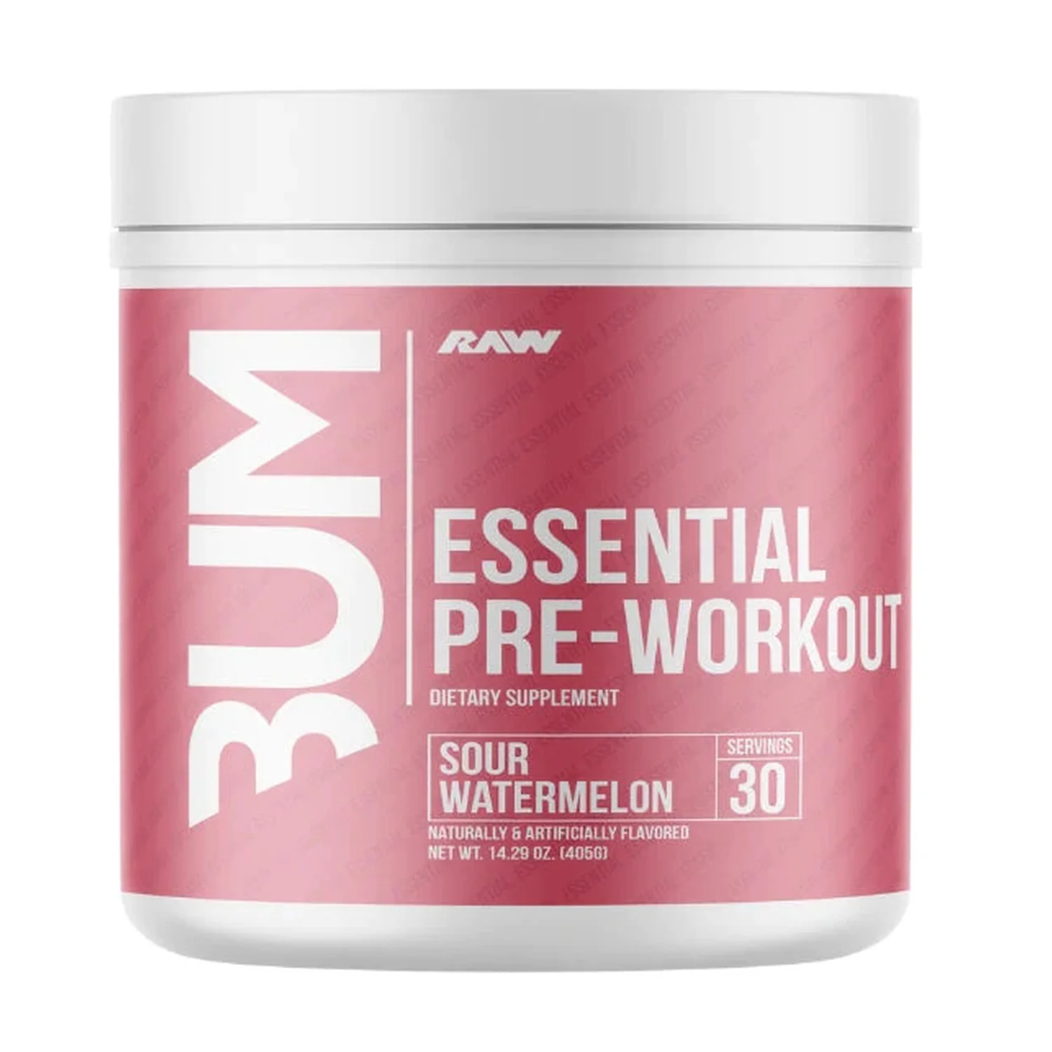 Raw Nutrition CBUM Essential Pre-Workout, Sour Watermelon - 405 grams
