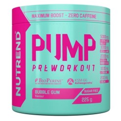 Nutrend Pump Pre-Workout, Bubble Gum - 225 grams