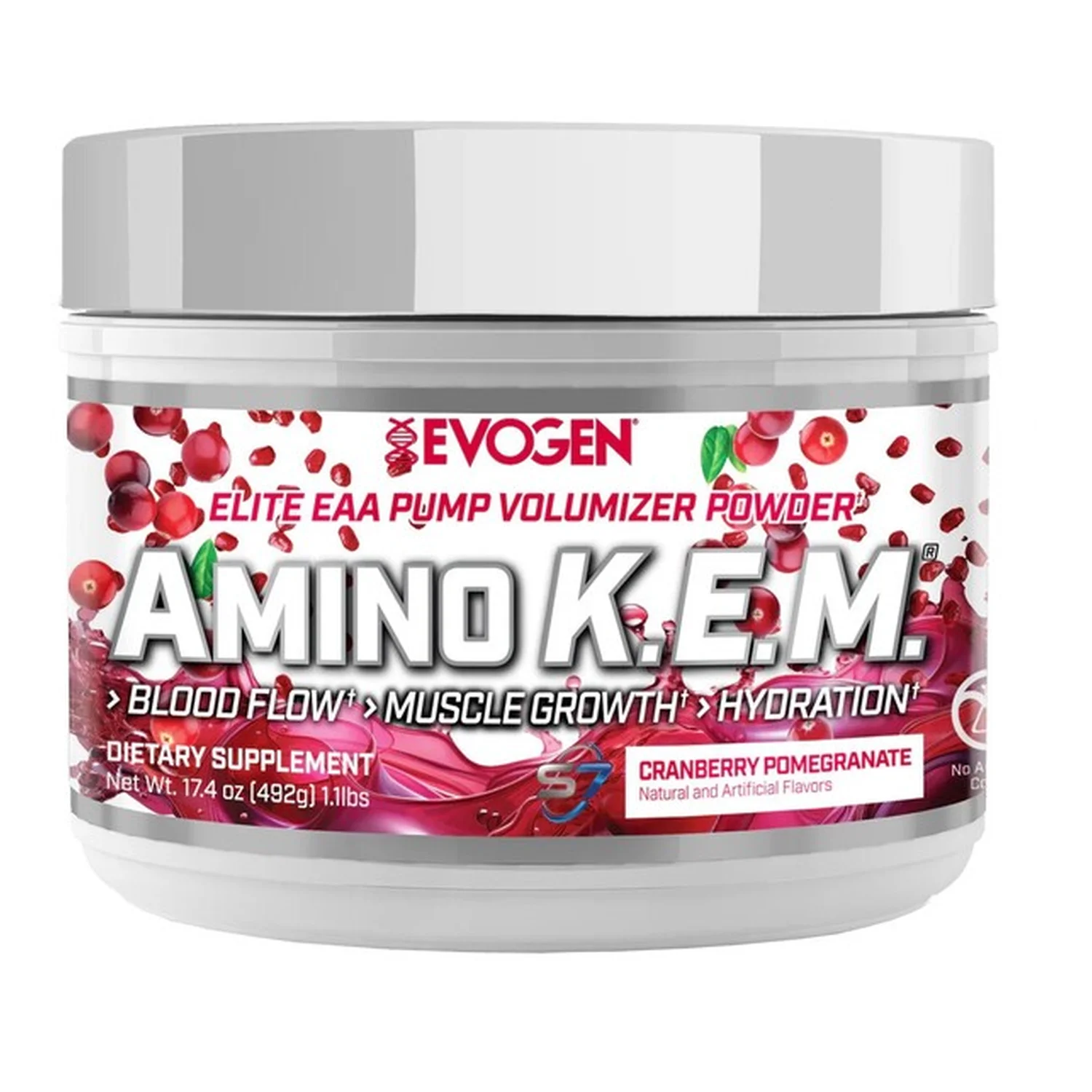 Evogen Amino K.E.M. EAA, Cranberry Pomegranate - 492 grams