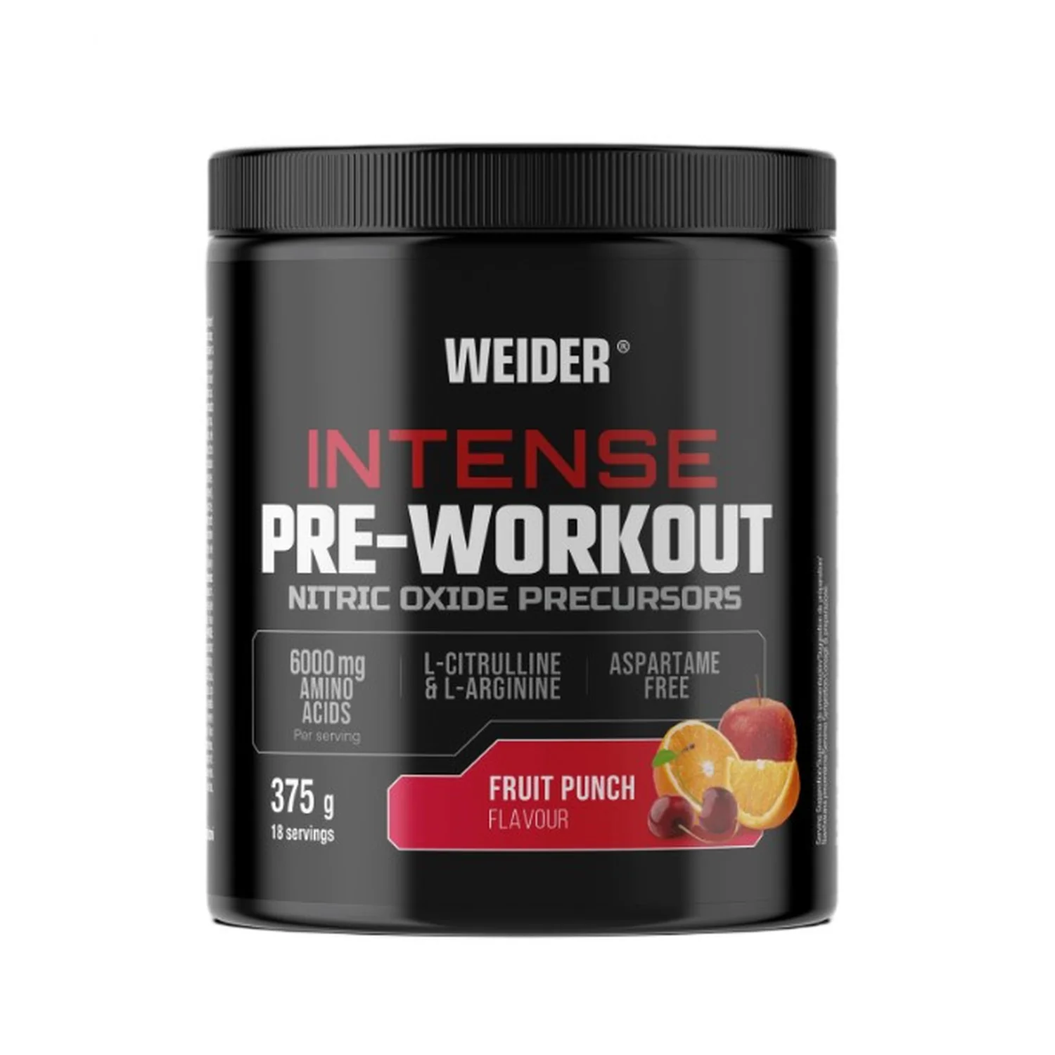 Weider Intense Pre-Workout, Fruit Punch - 375 grams