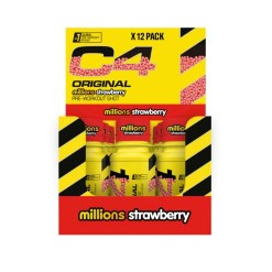 Cellucor C4 Original Pre-Workout Shot, Millions Strawberry - 12 x 60 ml.