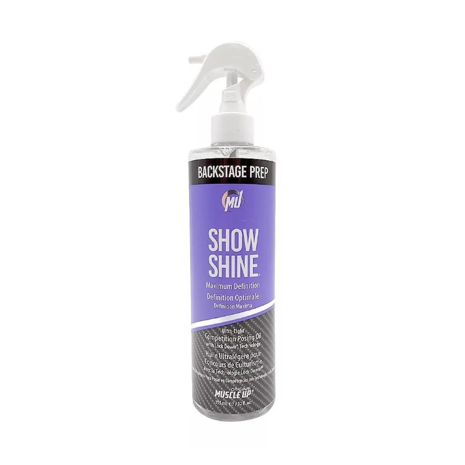 Pro Tan Show Shine, Maximum Definition Ultra Light Competition Posing Oil Spray - 355 ml.