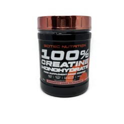 SciTec 100% Creatine Monohydrate, Strawberry Green Tea - 300 grams