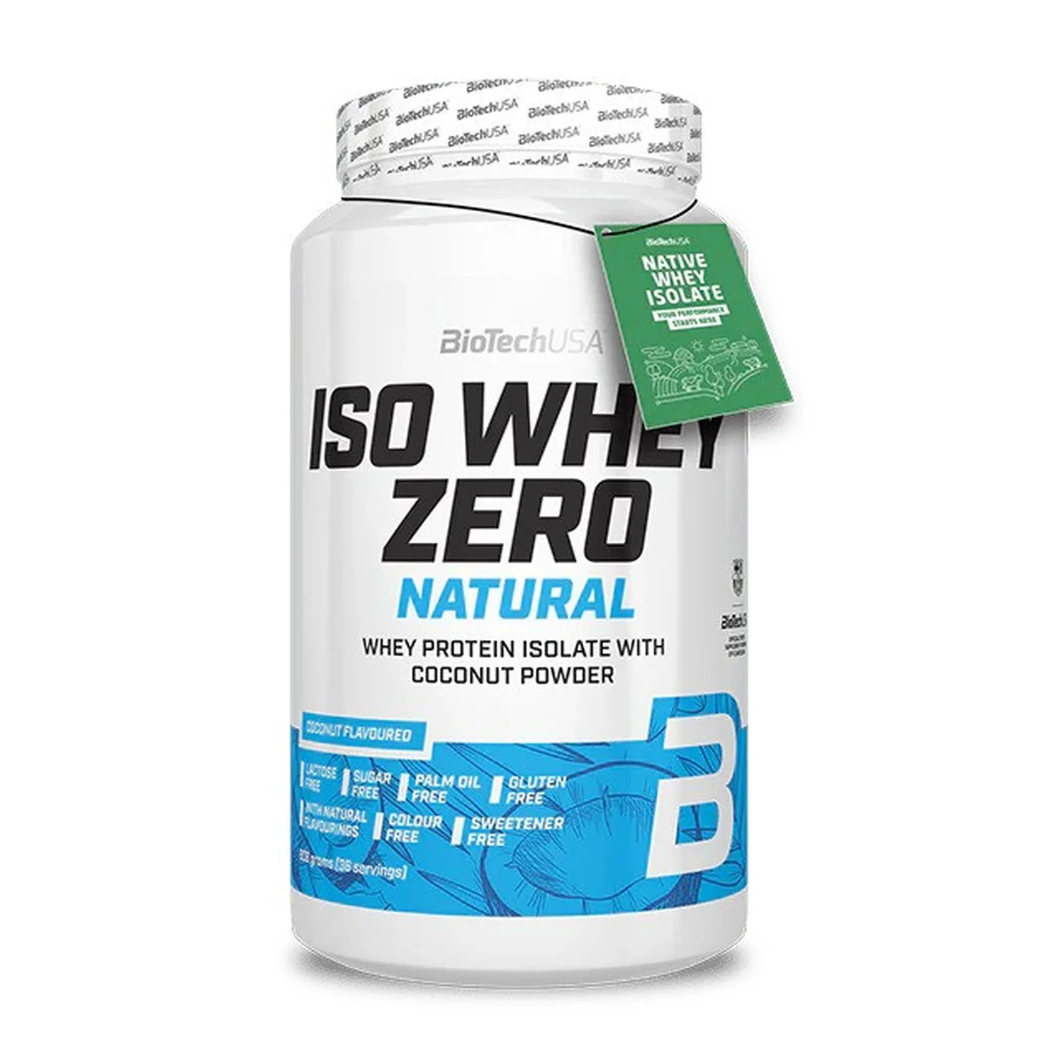 BioTechUSA Iso Whey Zero Natural, Coconut - 908 grams