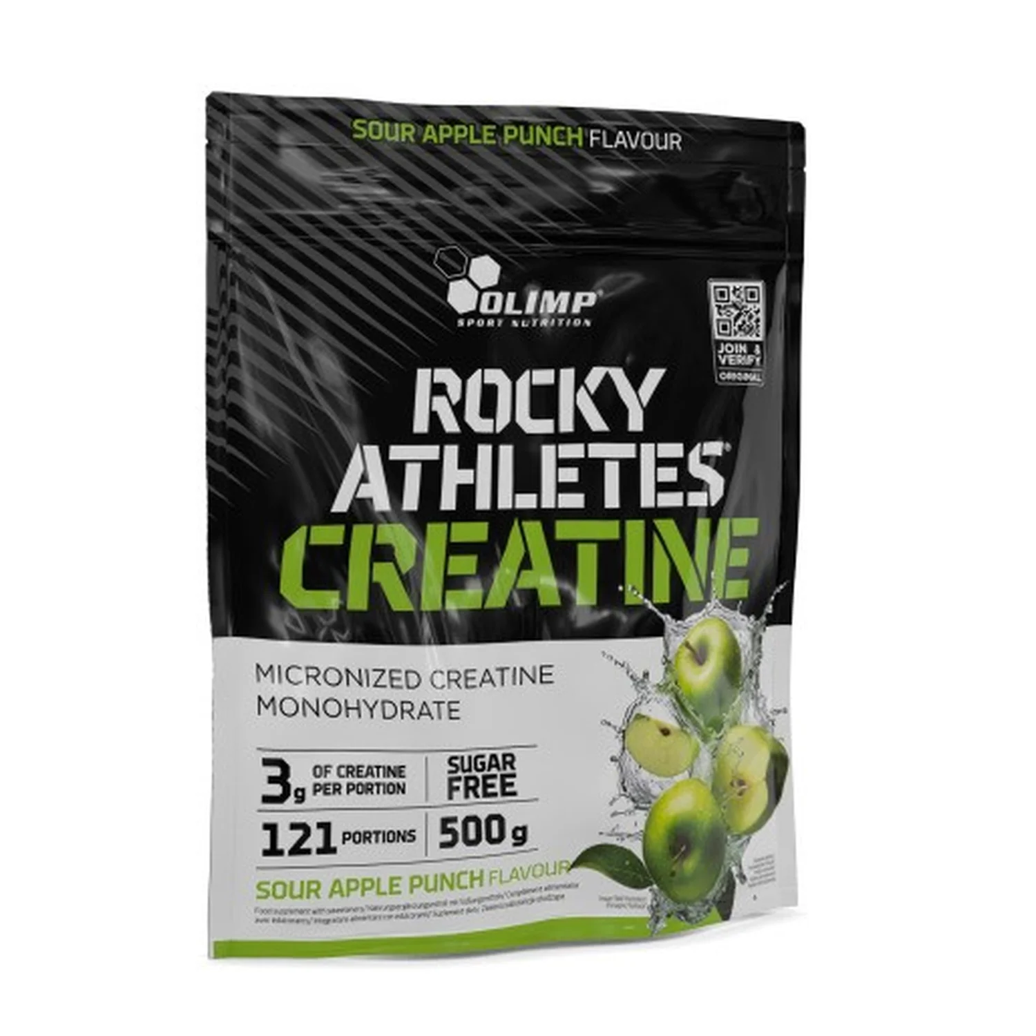 Olimp Nutrition Rocky Athletes Creatine, Sour Apple Punch - 500 grams