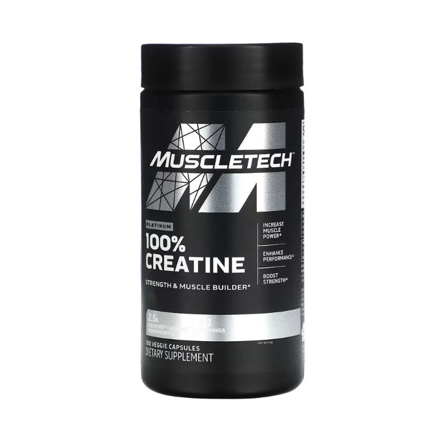 MuscleTech Platinum 100% Creatine - 100 vcaps