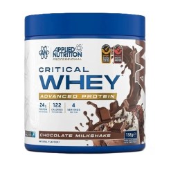 Applied Nutrition Critical Whey, Chocolate Milkshake - 132 grams (4 servings)