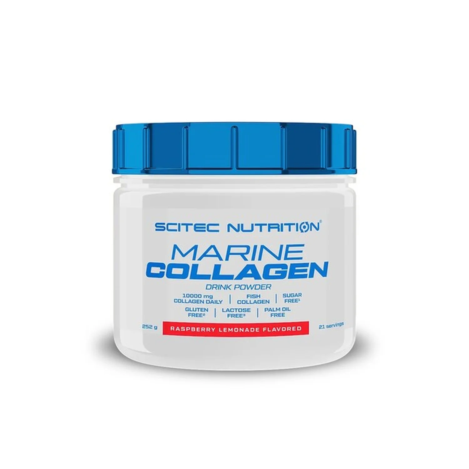 SciTec Marine Collagen, Raspberry Lemonade - 252 grams