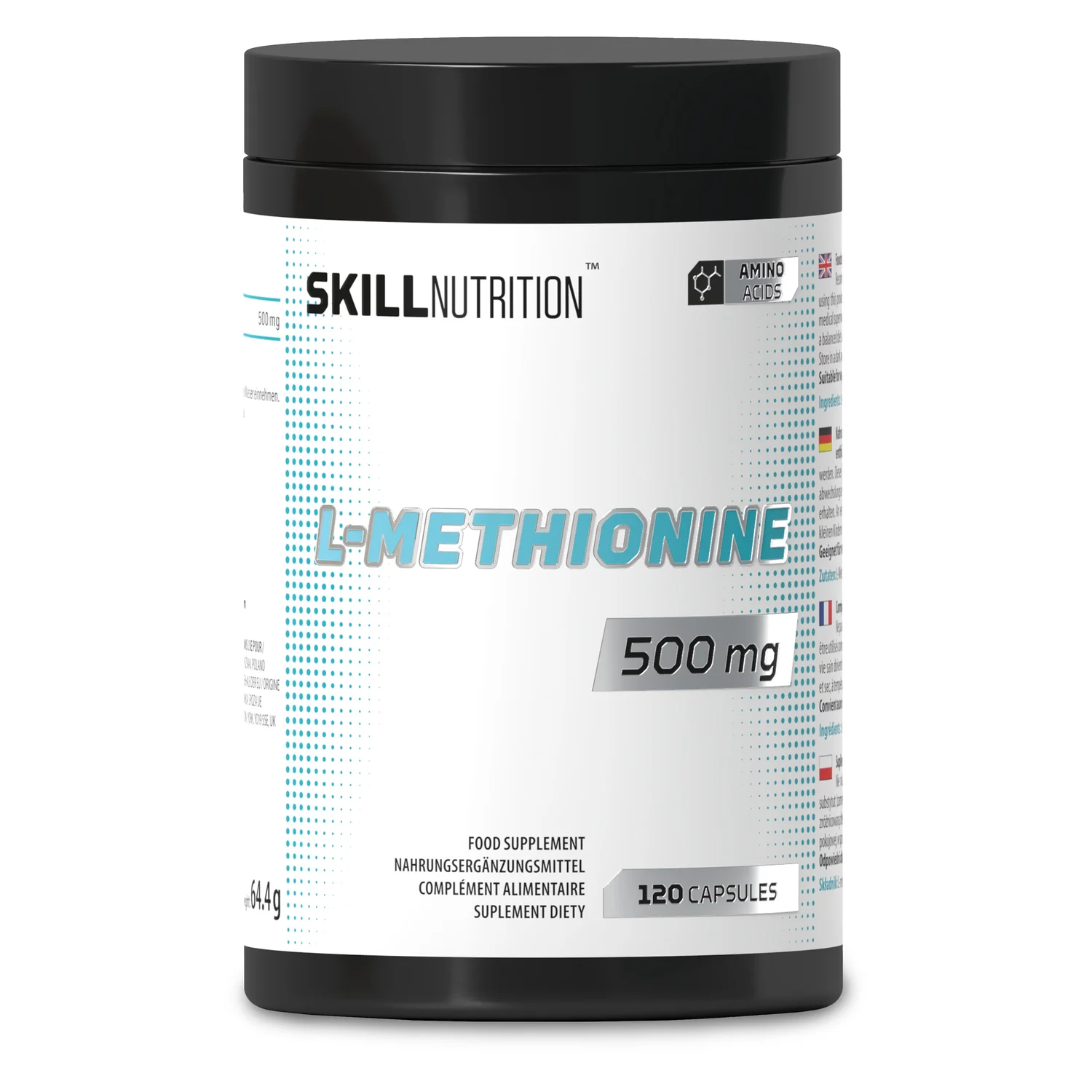 Skill Nutrition L-Methionine, 500mg - 120 vegan caps