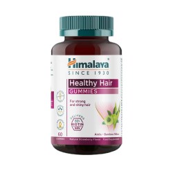 Himalaya Healthy Hair Gummies, Natural Strawberry - 60 gummies
