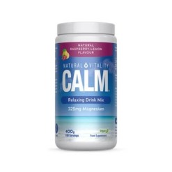 Natural Vitality Calm Relaxing Drink Mix, Natural Raspberry-Lemon - 400 grams