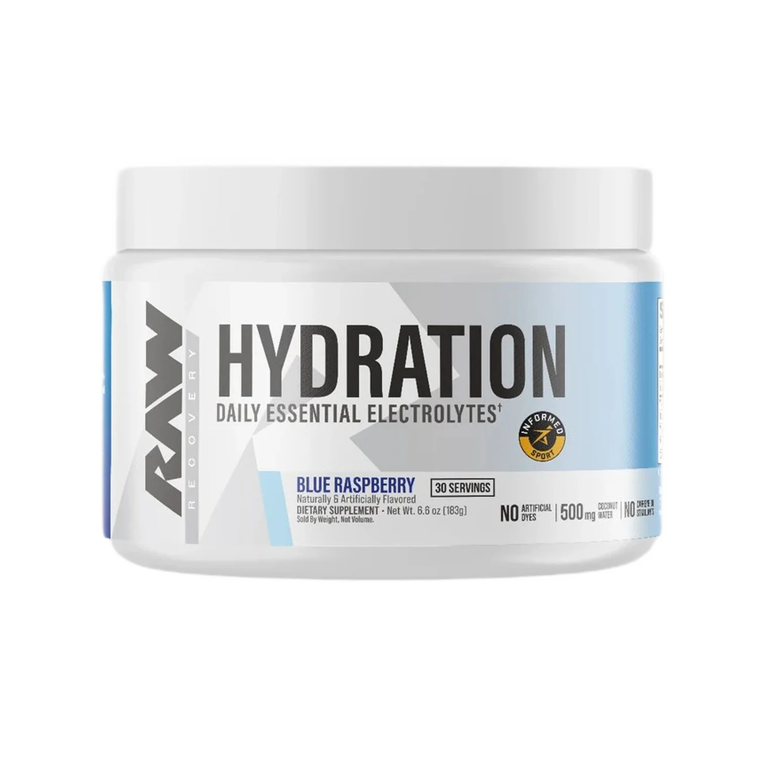 Raw Nutrition Hydration, Blue Raspberry - 183 grams