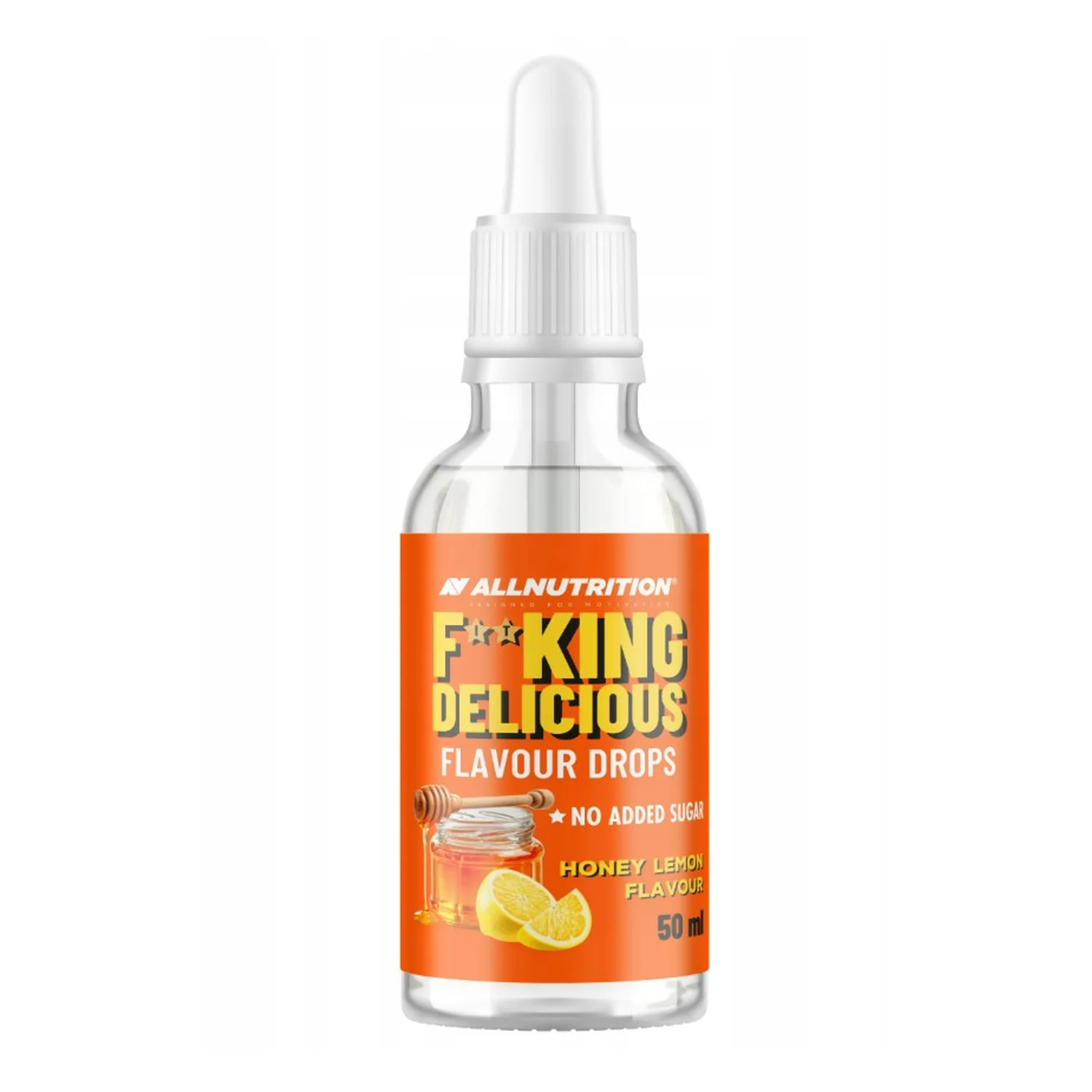 Allnutrition Fitking Delicious Flavour Drops, Honey Lemon - 50 ml.